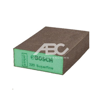 JUEGO ESPONJA ABRASIVA TACO EXPERT S471 - GRANO SUPERINO COLOR VERDE - 69X26X97MM BOSCH 2608901180 - PACK X50