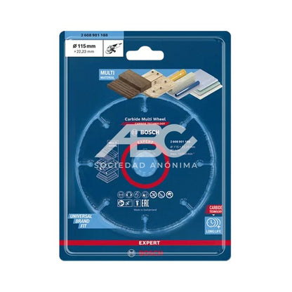 DISCO DE CORTE EXPERT CARBIDE MULTI WHEEL 115MM BOSCH 2608901188 / 2608902488