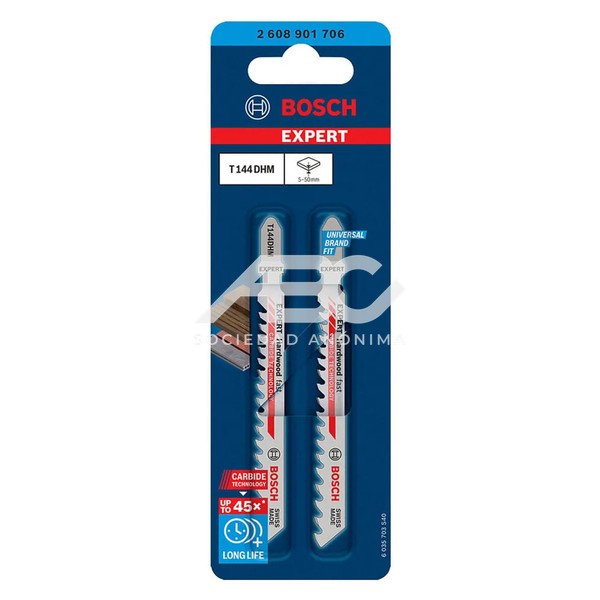 HOJA DE CALAR EXPERT HARDWOOD FAST T144DHM BOSCH 2608901706