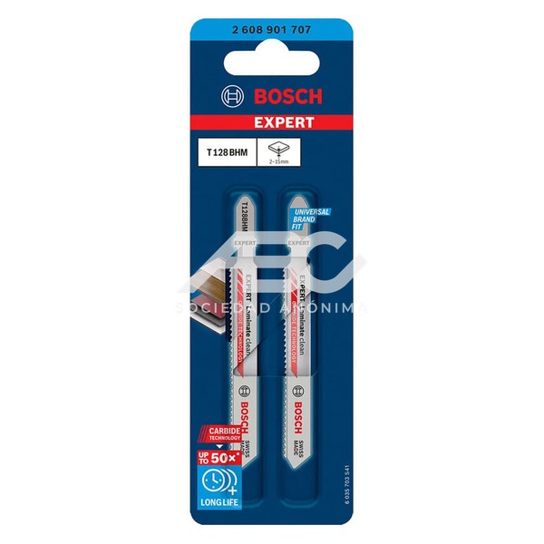 HOJA DE CALAR EXPERT LAMINATE CLEAN T128BHM BOSCH 2608901707