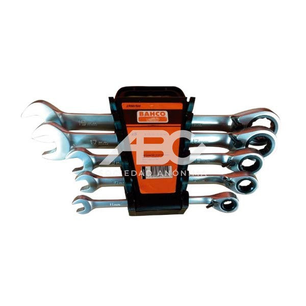 SET 5 LLAVES COMBINADAS CON CRIQUE (8, 10, 13, 17, 19) BAHCO 2RM/5H