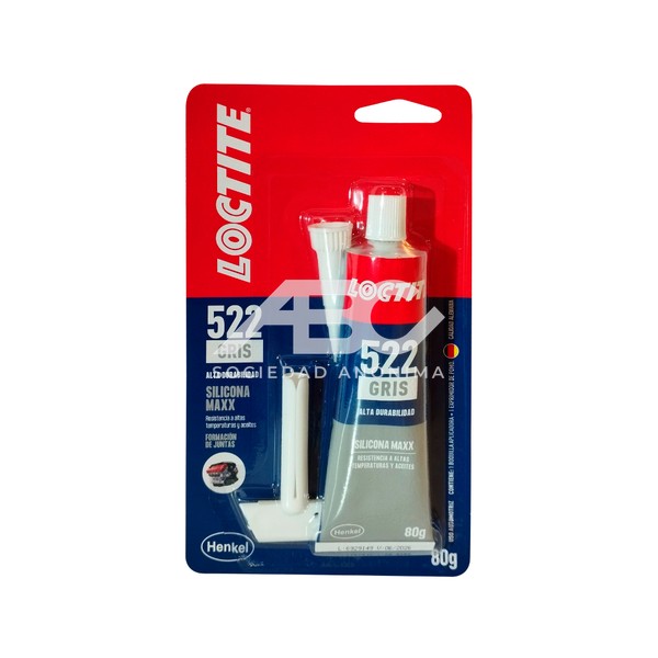 SILICONA FORMADORA DE JUNTAS MONOCOMPONENTE DE CURADO A TEMPERATURA AMBIENTE LOCTITE 3016583