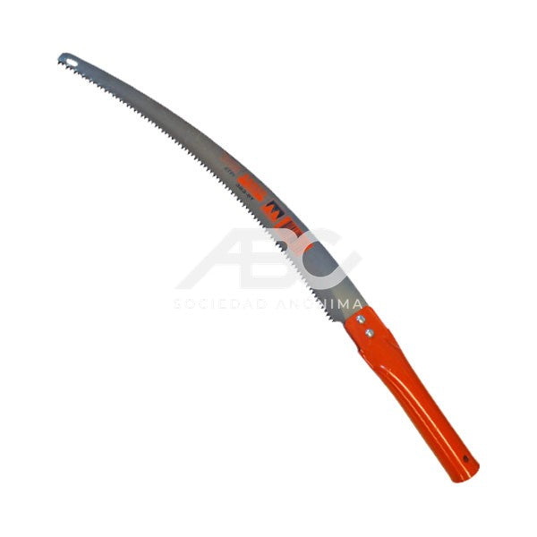 SERRUCHO DE PODA. CON MANGO DE ACERO TUBULAR. PUNTA DOBLADA PARA EVITAR QUE LA HOJA SE SALGA BAHCO 384-5T
