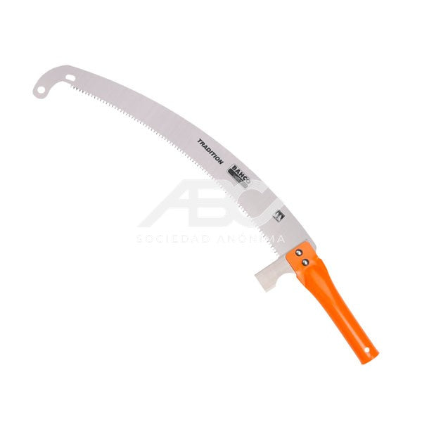 SERRUCHO DE PODA. CON MANGO DE ACERO TUBULAR. PUNTA DOBLADA PARA EVITAR QUE LA HOJA SE SALGA BAHCO 385-6T