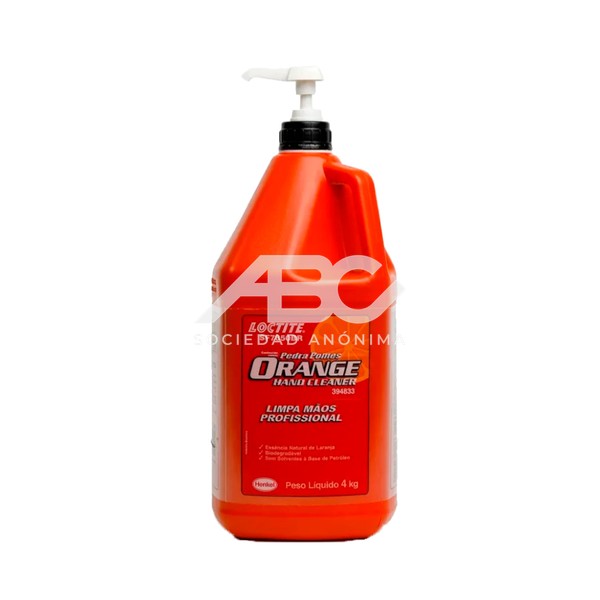 LIMPIADOR DE MANOS CREMA CON ALOE VERA Y PIEDRA PÓMEZ BIDON 4 KG LOCTITE 394833