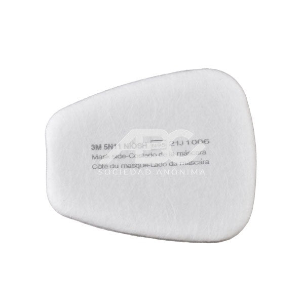PREFILTRO P/POLVO-HUMO-NIEBLA N95 5N11 1 CAJA X 10 UNIDADES 3M 31809** - PACK X10