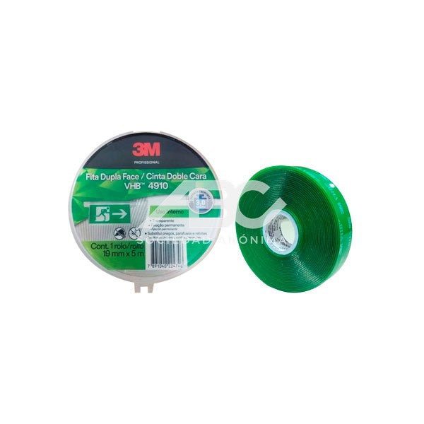 CINTA DOBLE FAZ 4910 VHB 19MM X 5M X1 USO INTERIOR 3M 63613