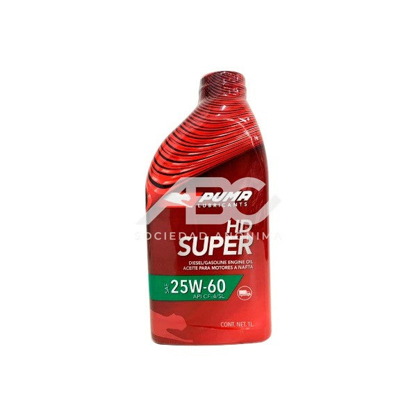 ACEITE PUMA HD SUPER S 25W60 ENVASE 1L (COMERCIALIZA INDIVIDUAL) CAJA 12X1LV 4202083