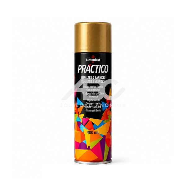 PINTURA AER. ORO METALICO 400ML SINTEPLAST 43504542