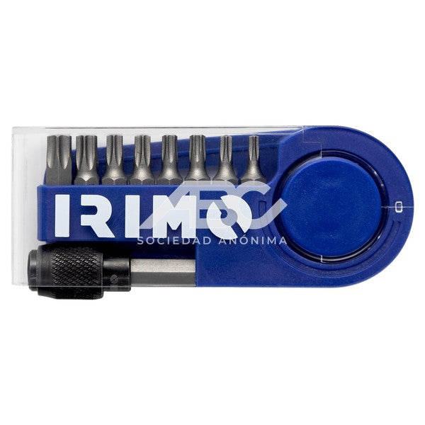 JUEGO DE 9 PUNTAS TORX 1/4" IRIMO 475-9-1