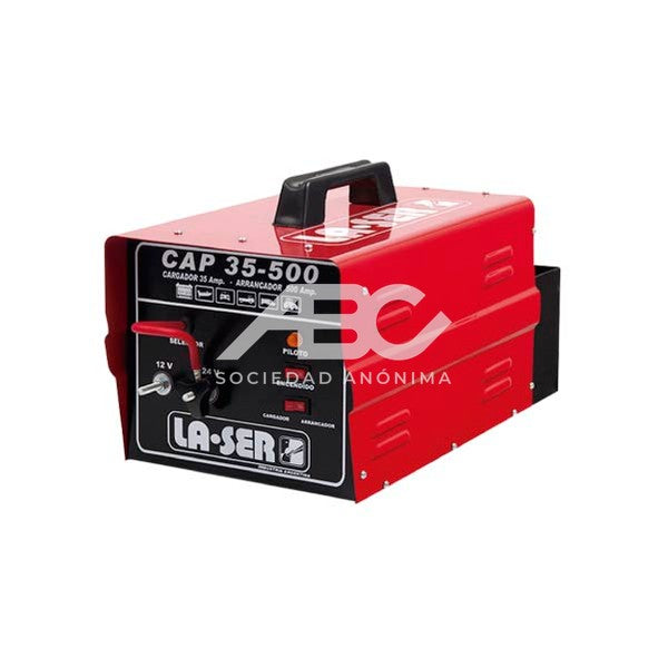 CARGADOR ARRANCADOR BATERIAS 12V-24V 35/500 LASER 5002CAP