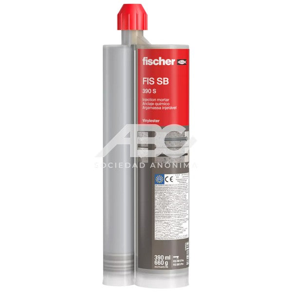 FIS SB 390 S. INCLUYE: 1 CARTUCHO 390 ML, 2 X MEZCLADOR ESTÁTICO FIS MR PLUS FISCHER 518831