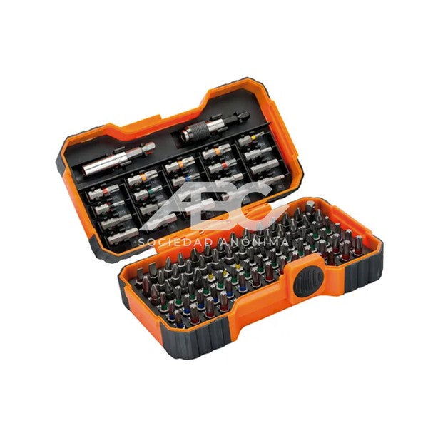 JUEGO DE PUNTAS DE 1/4" PARA TORNILLOS RANURADOS / PHILLIPS / POZIDRIV / HEXAGONALES / TORX BAHCO 59/S100BC