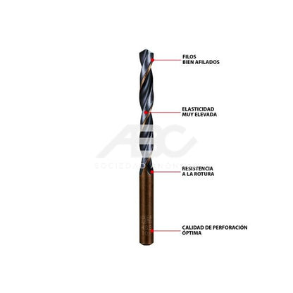 MECHA ACERO RAPIDO HSS DIN 338 F3 1,50 MM FISCHER 614117 - PACK X10