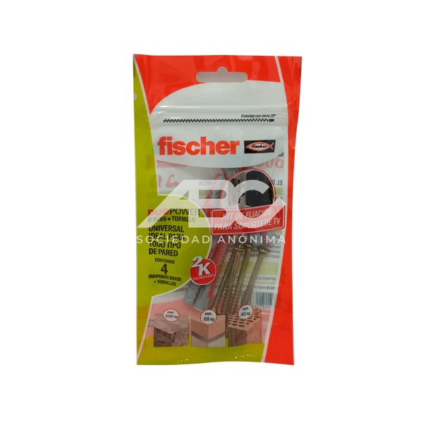 EL DUOPOWER DE FISCHER ES UN TACO INTELIGENTE DE 2 COMPONENTES CON TRES PRINCIPIOS DE 616791
