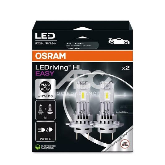 LAMPARA LED 16W12VPX26D HCB2 H7 OSRAM 64210DWESY-7900140 - PACK X2