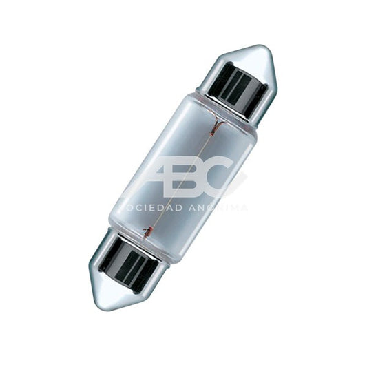 LAMPARA TUBULAR 12 VOLTS LUZ INTERIOR 3 WATTS SV7-8 OSRAM 6428-7900031 - PACK X10