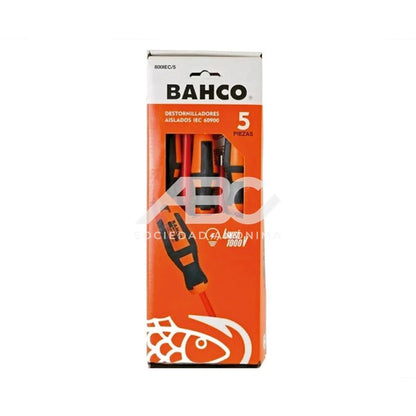 SET 7 DESTORNILLADORES AISLADOS 1000V BAHCO 800IEC/7-RN