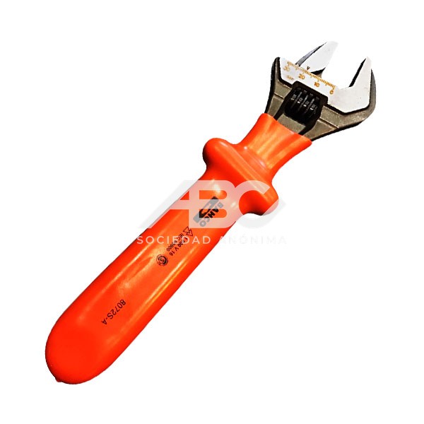 LLAVE AJUSTABLE 12", AISLADO 1000 V (IEC 900 / VDE 680) BAHCO 8073S-A-RN