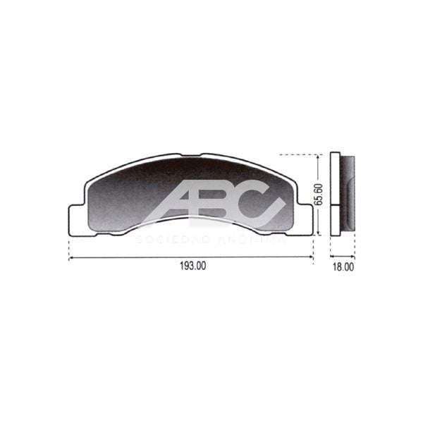 PASTILLAS DE FRENO - PAST D FD F100/F250/F4000 /02 PLASBESTOS 83114