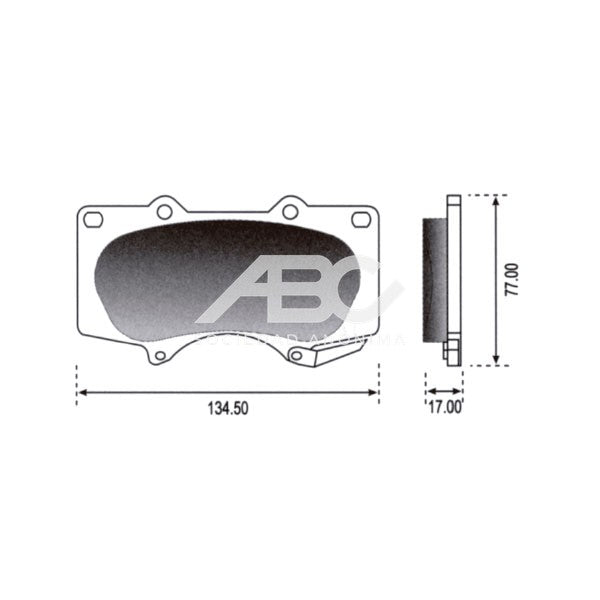 PASTILLAS DE FRENO - PAST DEL TOY TOYOTA HILUX 05 PLASBESTOS 83500