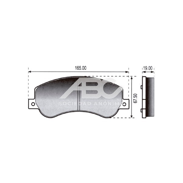PASTILLAS DE FRENO - PASTILLA DEL VW AMAROK 10 PLASBESTOS 83521
