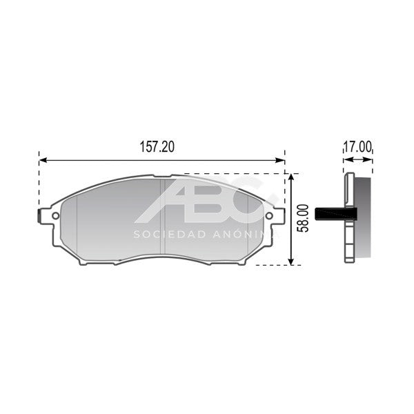 PASTILLAS DE FRENO PATHFINDER 2.5 DCI, 3.0, 4.0 - MURANO 3.5, 2.5 PLASBESTOS 83564