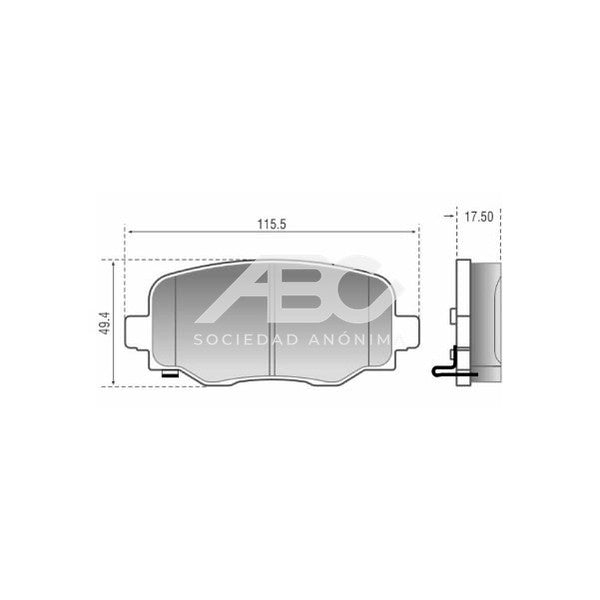 PASTILLAS DE FRENO - PAST TRA CHY JEEP RENEGADE 15 PLASBESTOS 83583