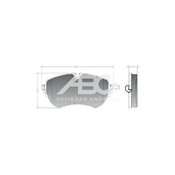 PASTILLAS DE FRENO - PASTILLA DEL VW AMAROK V6 17 PLASBESTOS 83654