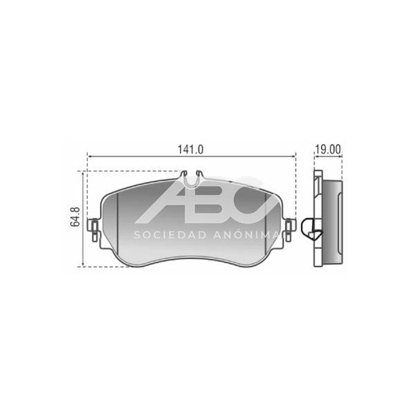 PASTILLAS DE FRENO - PASTILLA TRAS VW AMAROK V6 17 PLASBESTOS 83655