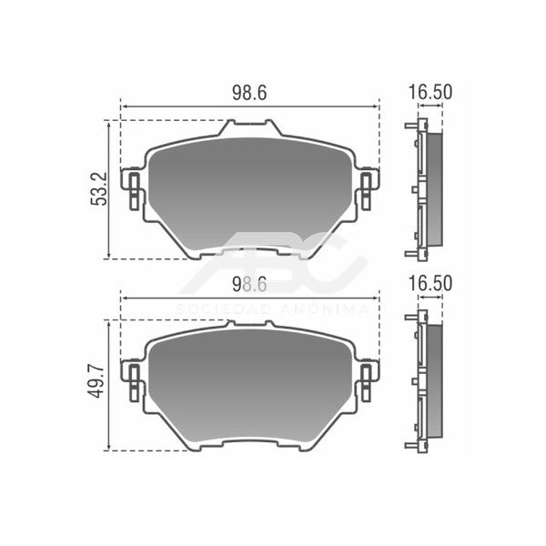PASTILLAS DE FRENO C4 PICASSO II HDI PEUGEOT 308 PEUGEOT 408 PLASBESTOS 83769