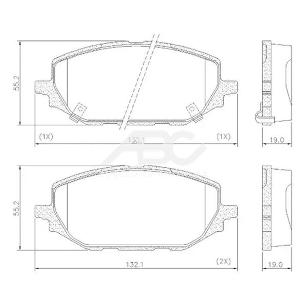 PASTILLA DE FRENO DEL CHEVROLET TRACKER 1.2 20 PLASBESTOS 83831