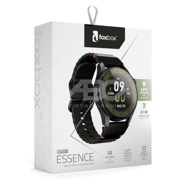 SMARTWATCH FOXBOX URBANO ESSENCE NEGRO-GPS INCORPORADO- CON MALLA EXTRA MAGNETICA VERDE 8741