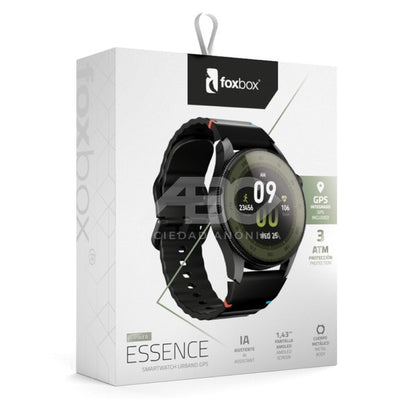 SMARTWATCH FOXBOX URBANO ESSENCE NEGRO-GPS INCORPORADO- CON MALLA EXTRA MAGNETICA VERDE 8741