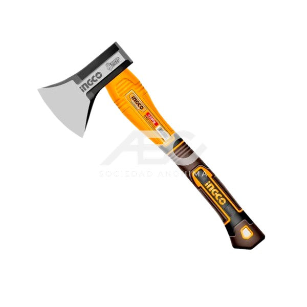 HACHA 600 GRAMOS. INNOVADA CABEZA DE HACHA FORJADA. TRATAMIENTO TERMICO. ACERO AL CARBONO 45 INGCO HAX081600