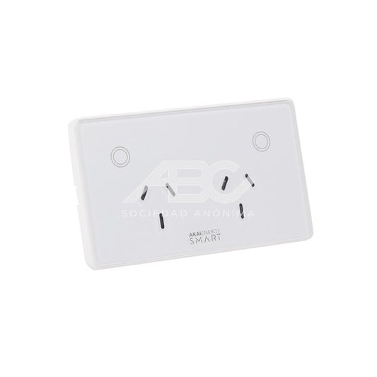 TOMACORRIENTE SMART DOBLE - BLANCO.SON COMPATIBLES CON GOOGLE HOME Y EL ASISTENTE VIRTUAL DE AKAI 1434