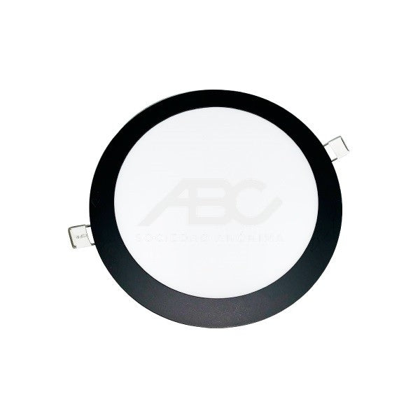 PLAFON LED DE EMBUTIR REDONDA-NEGRA- 18W 3000K 1530LM - DIAMETRO 250MM AKAI AK5706B