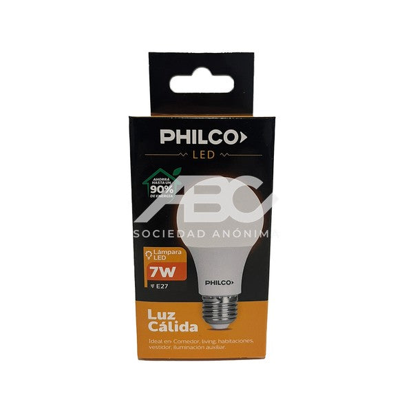 LAMPARA BULBO LED CALIDA 7W PHILCO B07MK30152P