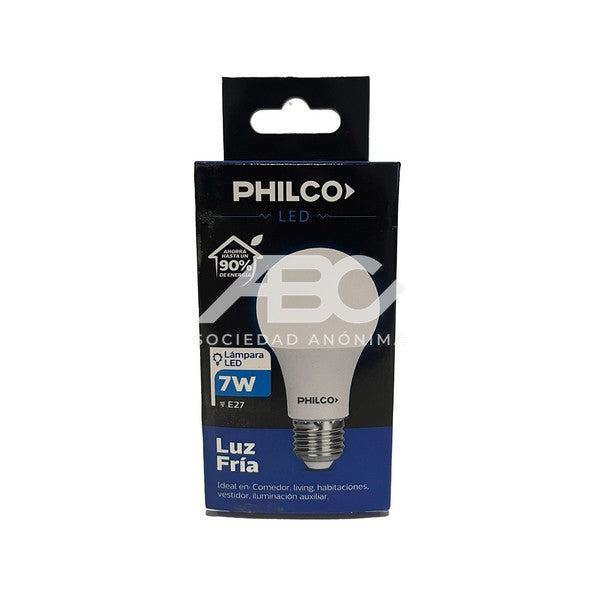 LAMPARA BULBO LED FRIA 7 WATTS PHILCO B07MK65152P