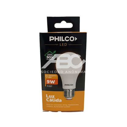 LAMPARA BULBO LED CALIDA 9W PHILCO B09MK30152P