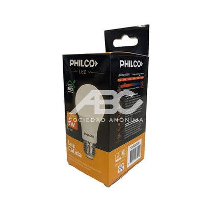 LAMPARA BULBO LED CALIDA 9W PHILCO B09MK30152P