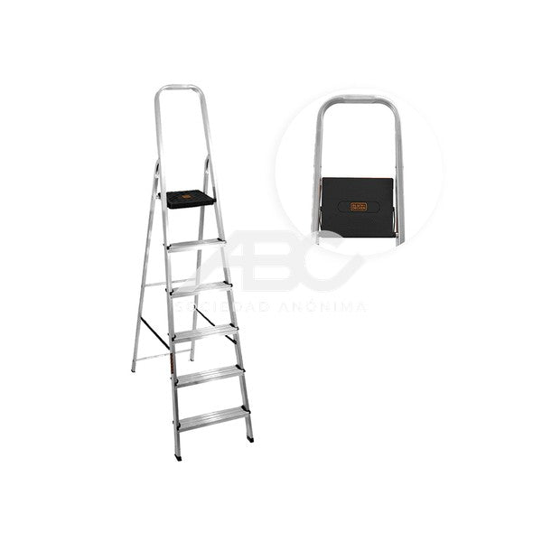 ESCALERA REFORZADA DE ALUMINIO BLACK+DECKER BXLD-ESC0006