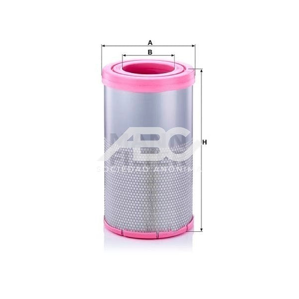 FILTRO DE AIRE PESADO TIPO TUBULAR CON COMPONENTES METALICOS MANN C 31 034
