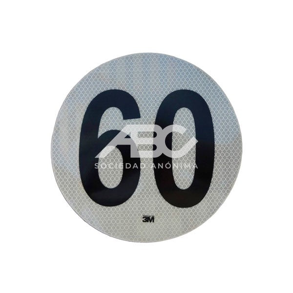 CIRCULO DE REFERENCIA PARA MAXIMA VELOCIDAD 60 X 10 3M CIRCULO 60 - PACK X10