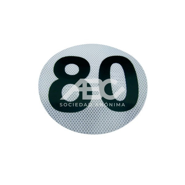CIRCULO DE REFERENCIA PARA MAXIMA VELOCIDAD 80 X 10 3M CIRCULO 80 - PACK X10