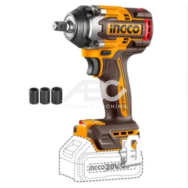 LLAVE IMPACTO 42V. BRUSHLESS MOTOR. SQUARE DRIVE: 1/2 INGCO CIWLI426024