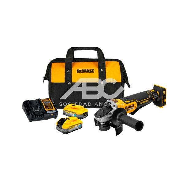 KIT AMOLADORA ANGULAR DEWALT DCG413H2 (115 MM) + 2 BAT DCG413H2-AR