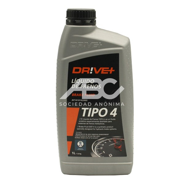 LQUIDO DE FRENO DOT 4 12X1LITRO DRIVE+ DP1010.10.2005AR