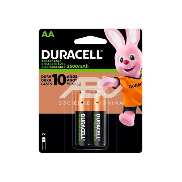 PILA RECARGABLE AA DE 2500MAH BLISTER POR 2 DURACELL 41333031149