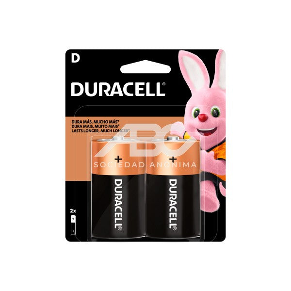 PILA DURACELL C&B ALCALINA TIPO D - BLISTER X 2UN 41333000985